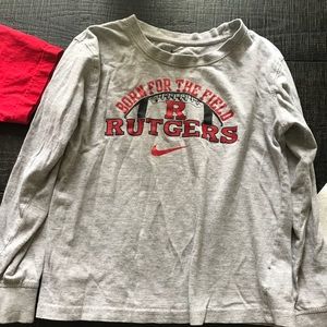 Rutgers University kids shirts Four shirts